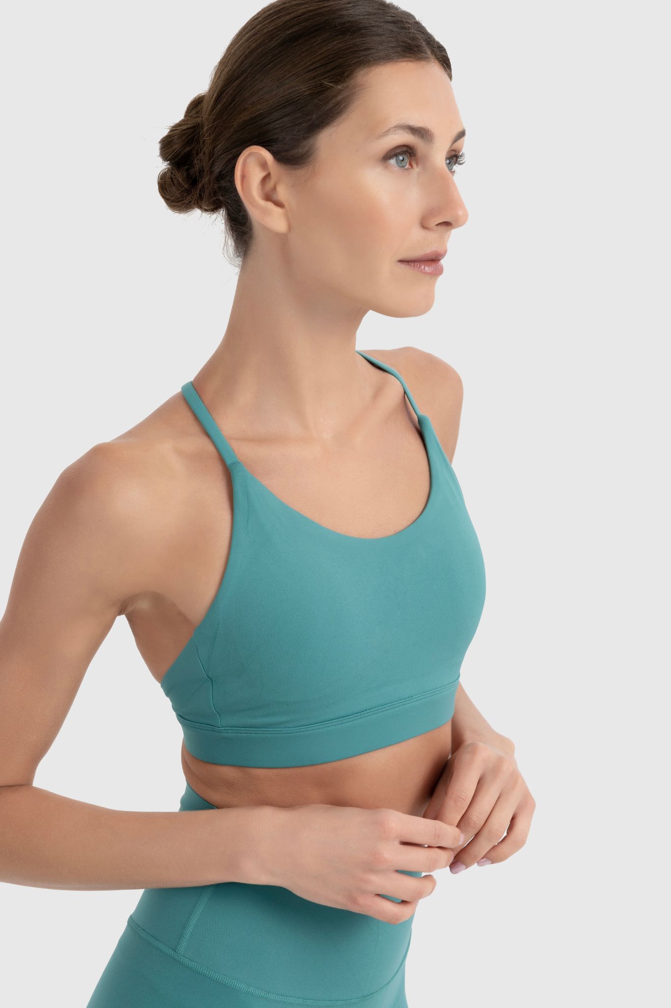 Back Split Bra - Amazon Green - 1