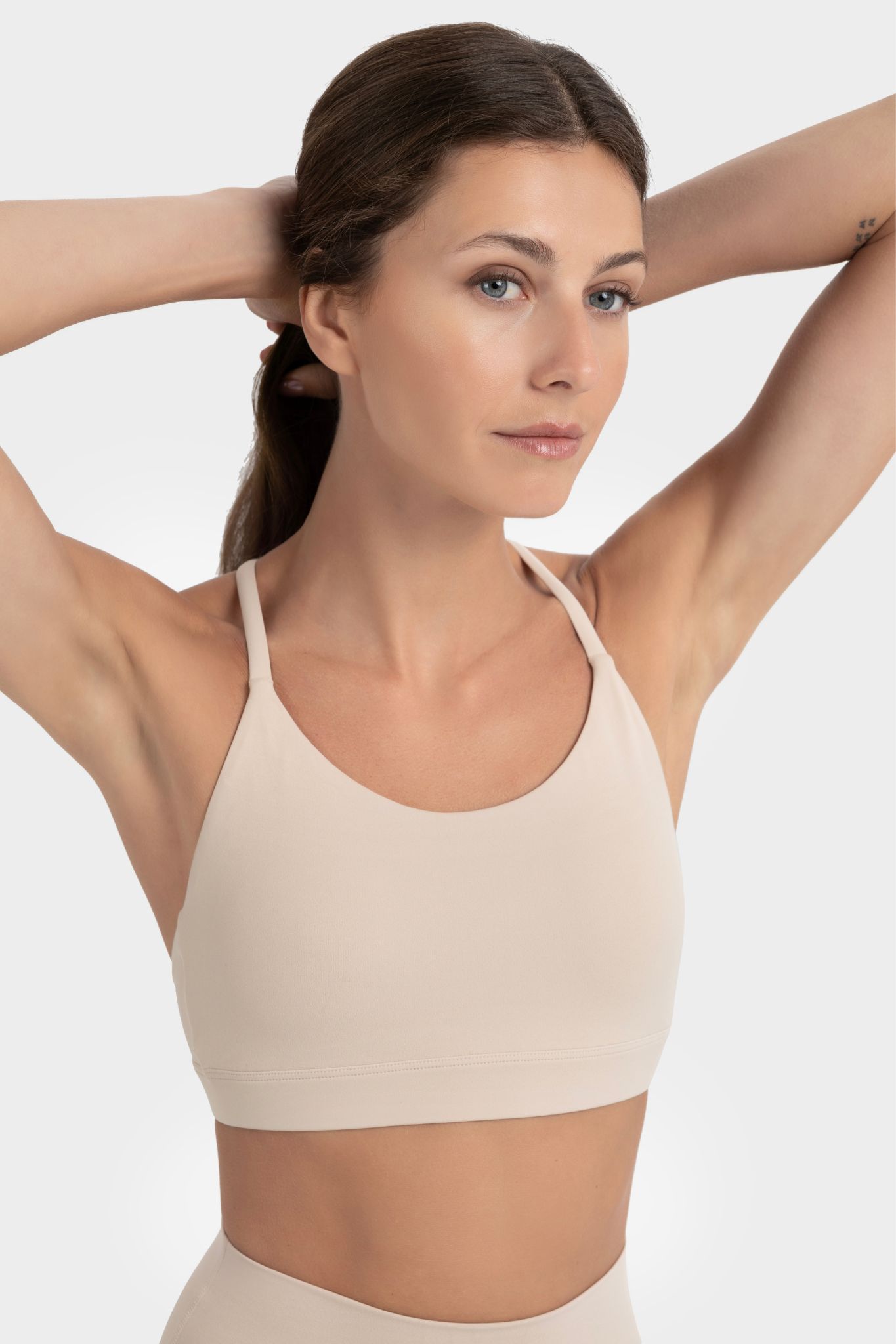 Back Split Bra - Milik Tea - 1