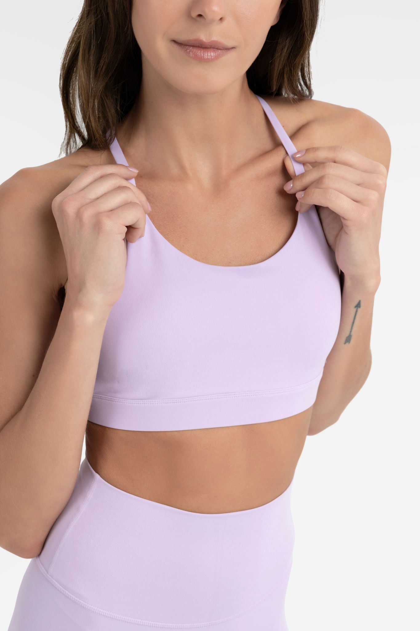 Back Split Bra - Soft Lilac-1